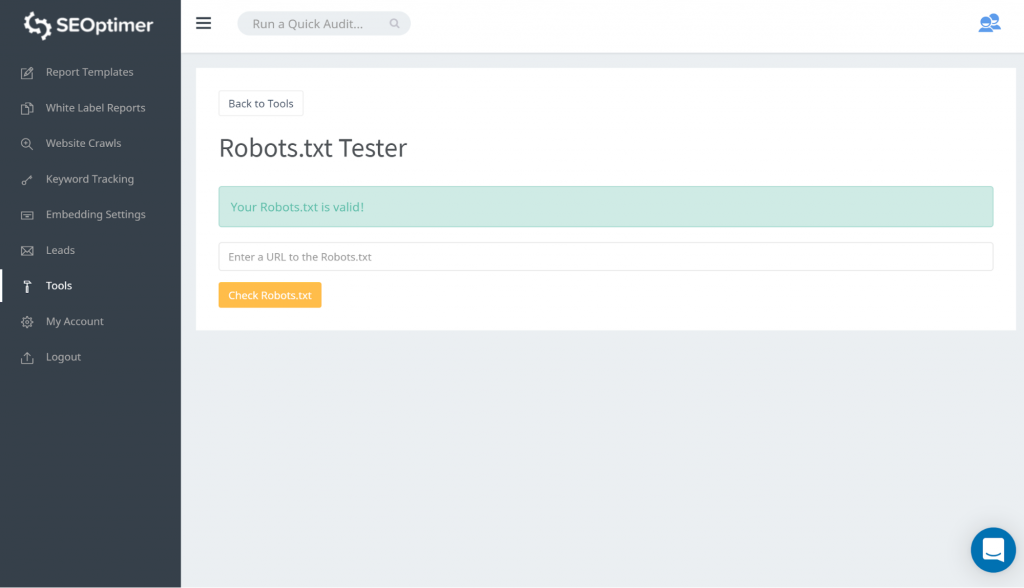 testador de robots.txt.